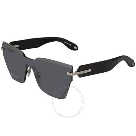 Givenchy Grey Blue Shield Ladies Sunglasses GV 